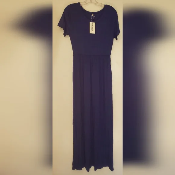 AUSELILY Women Short Sleeve Maxi Dress - Picture 2 of 3